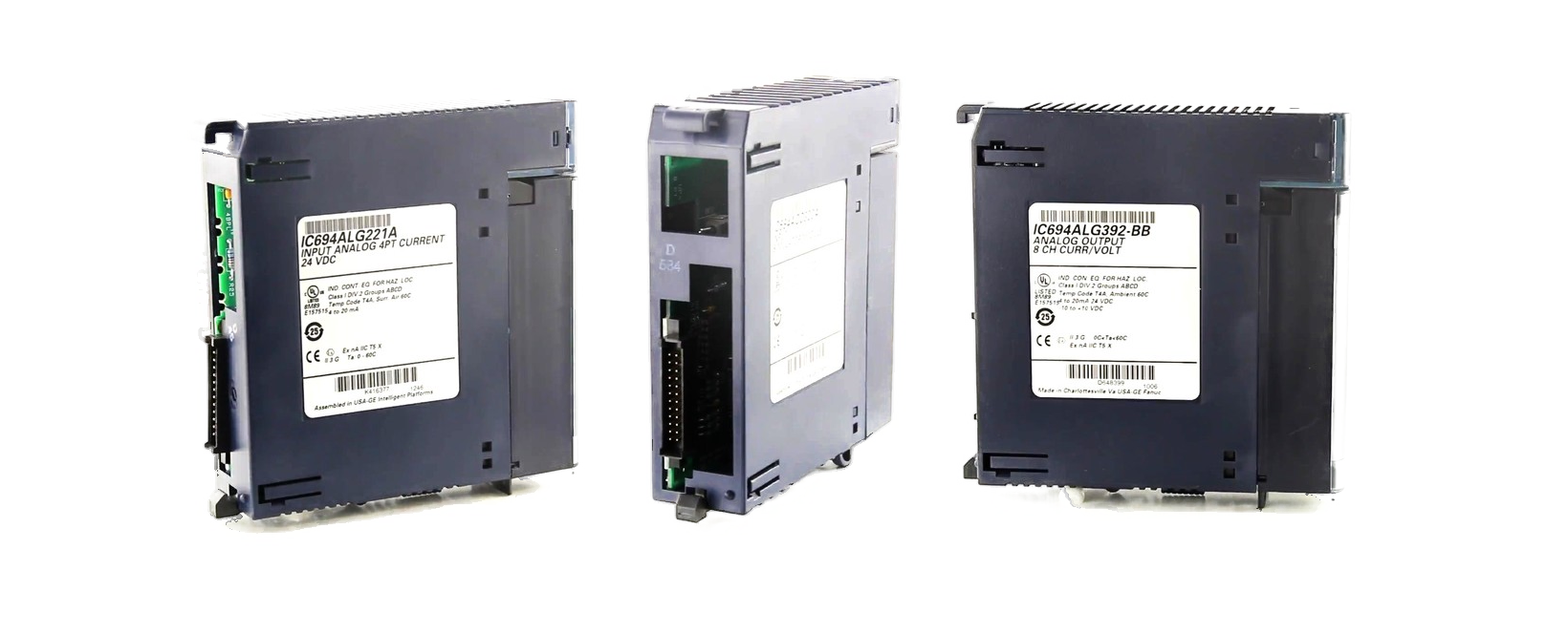 Collage of images depicting RX3i PacSystem units